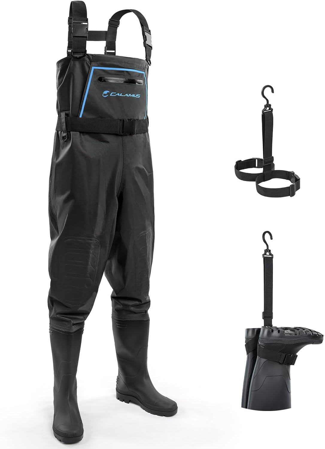 Calamus WaveWalker Fishing Waders for Men & Women, 100% Waterproof PVC Waders with Slip-Resistant Boots, Tear-Resistant Nylon - Image 8